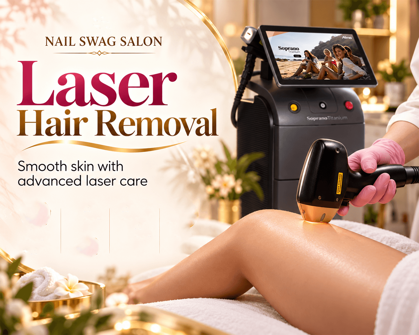 Laser hair removal at Nail Swag Salon Lahore